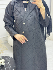 C 0938 Black Coat Abaya