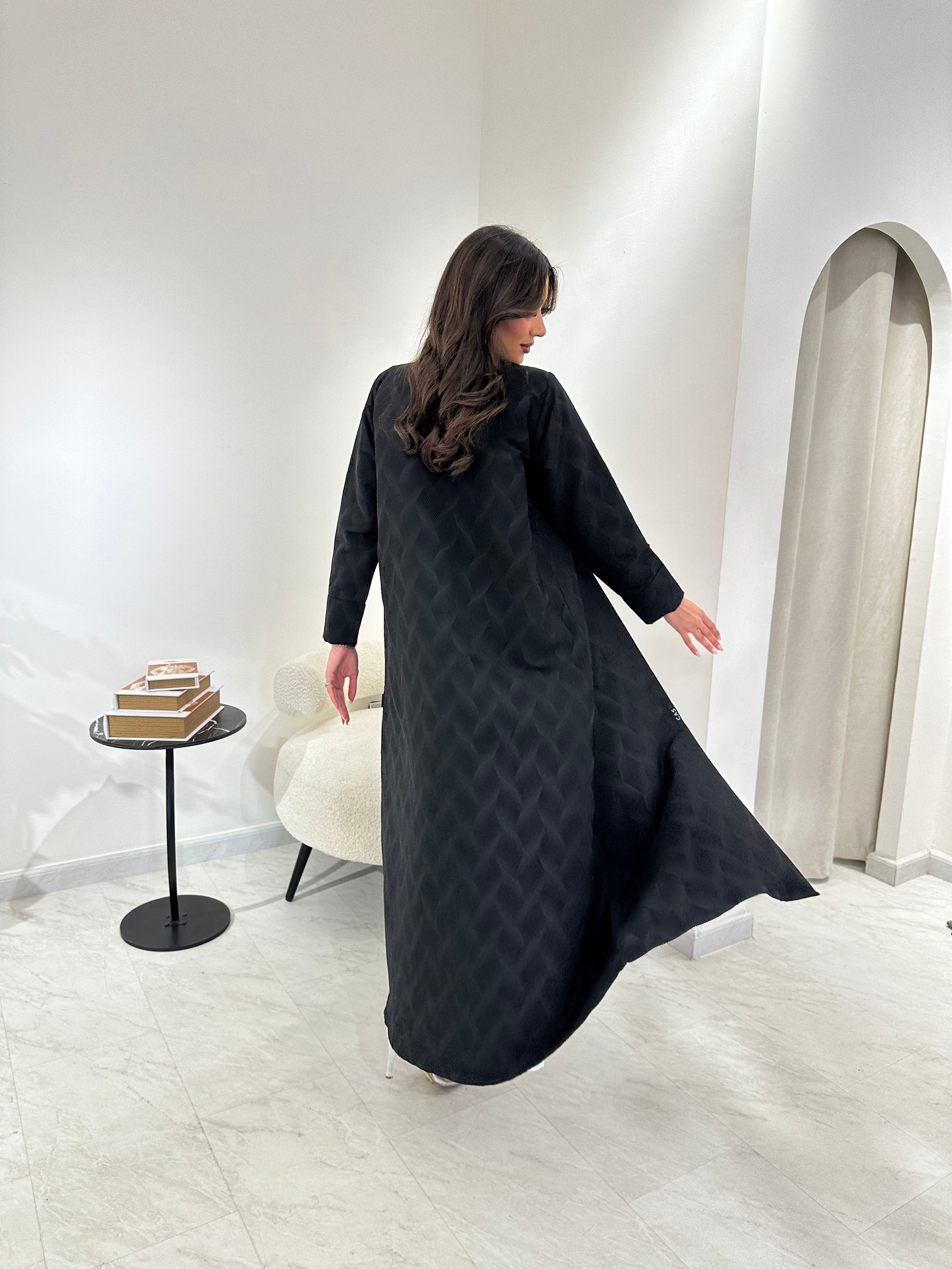 C 0908 Black Abaya