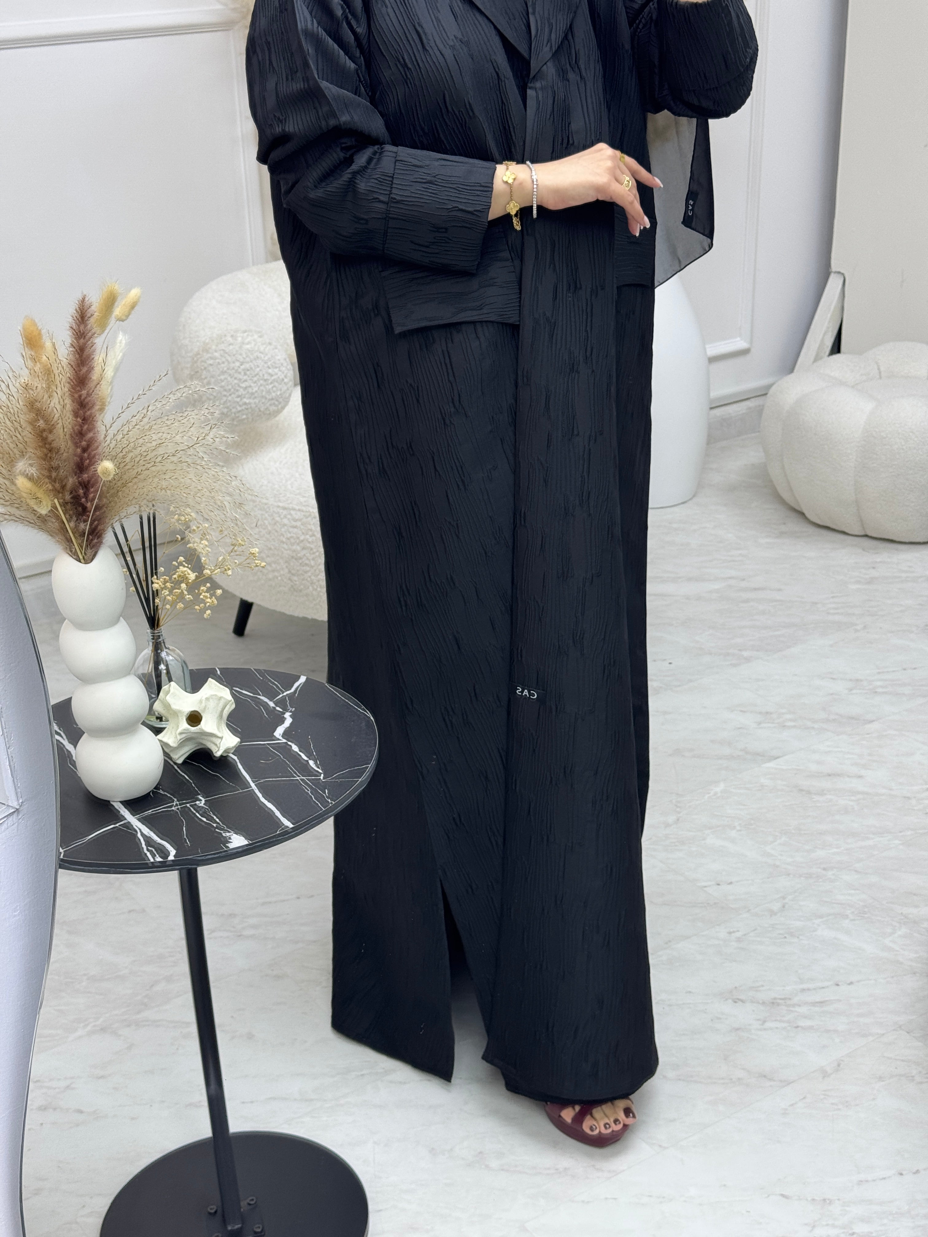 C 0941 Black Coat Abaya