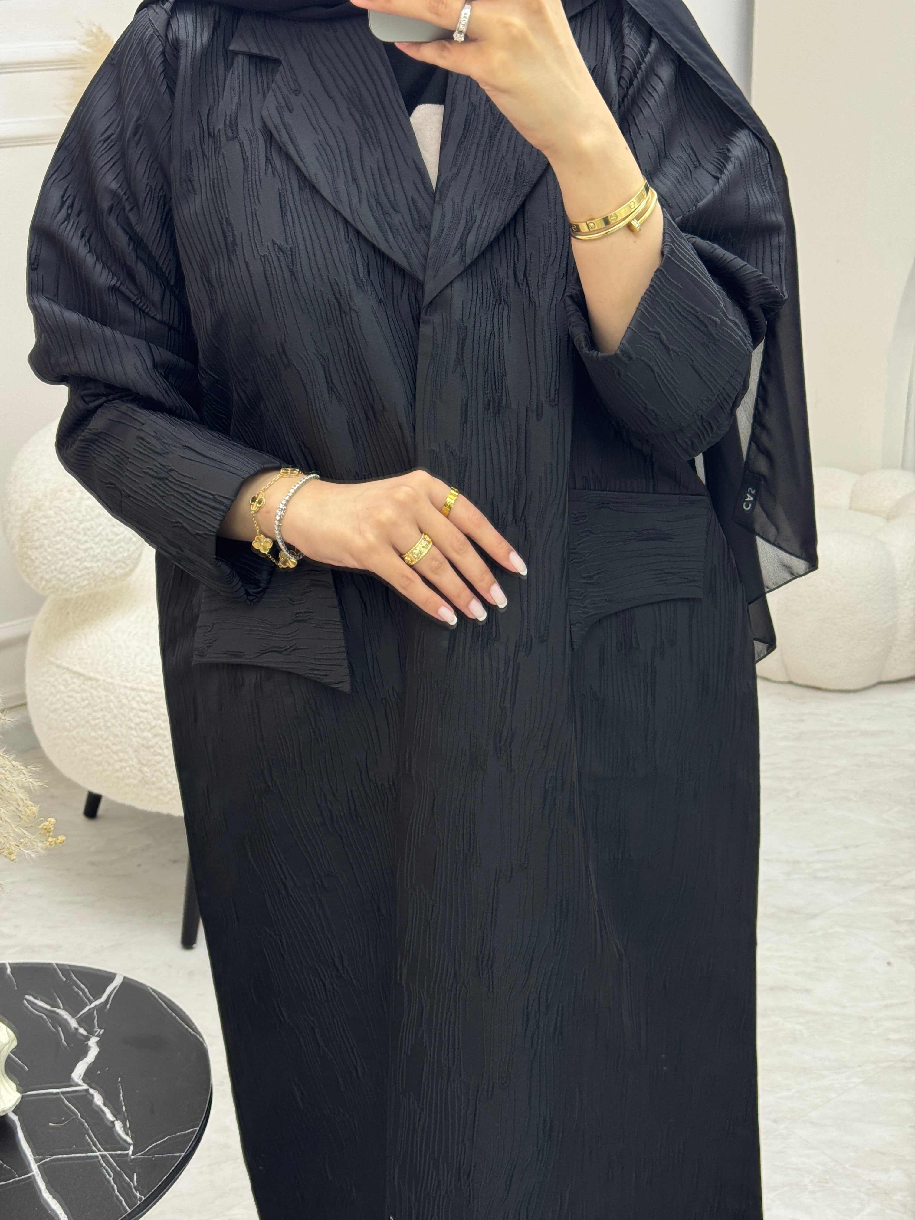 C 0941 Black Coat Abaya
