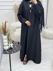 C 0945 Black Coat Abaya