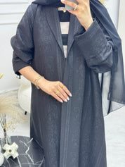 C 0945 Black Coat Abaya
