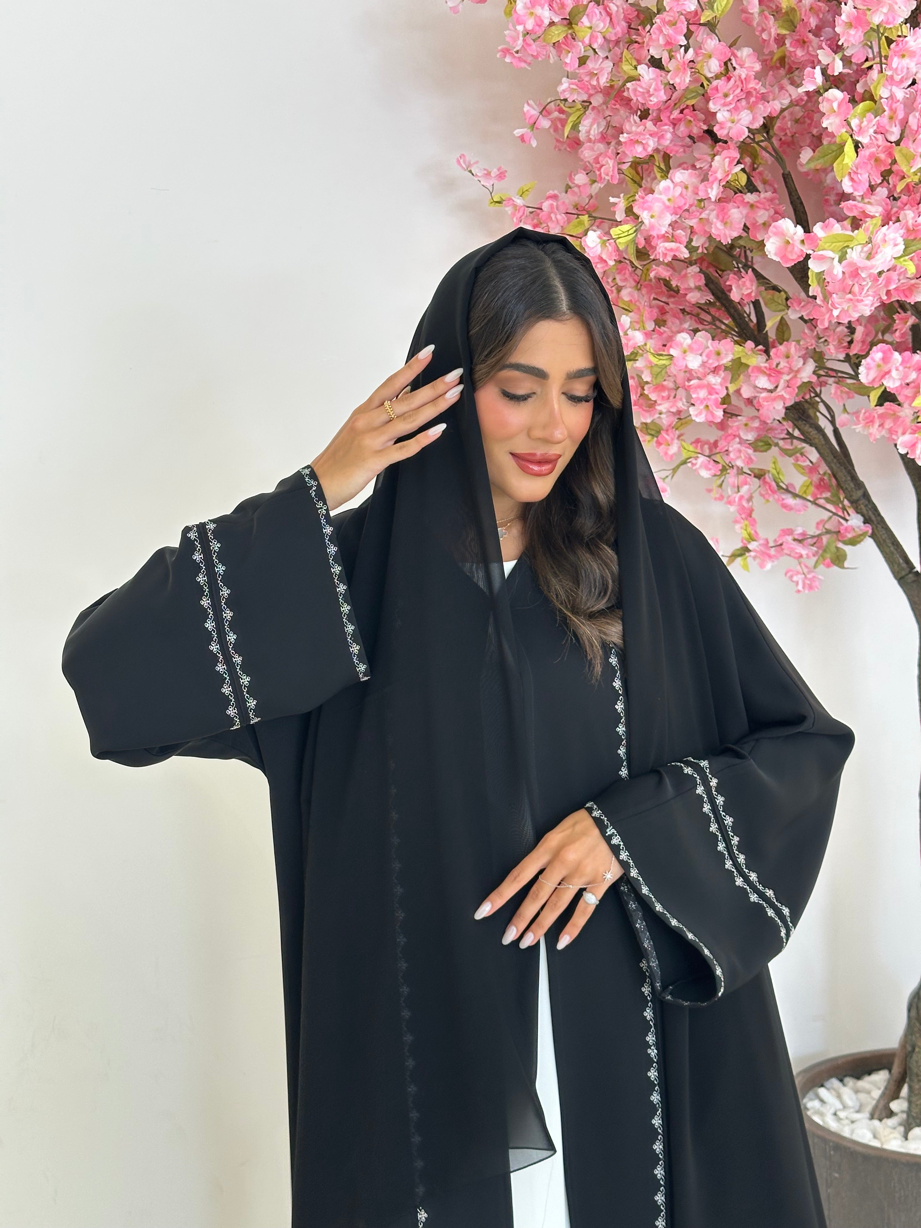 C 1183 Black Abaya