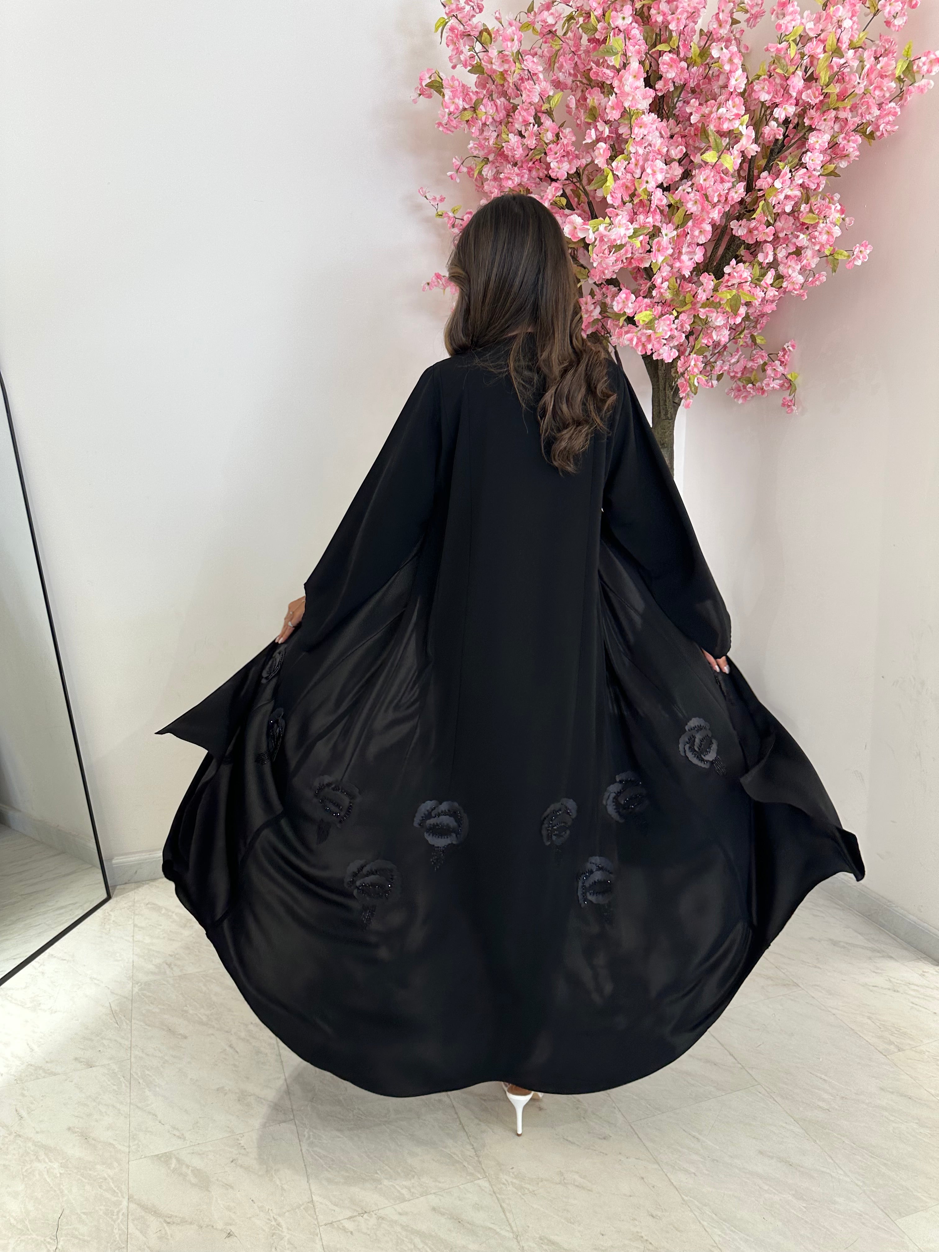 C 1185 Black Abaya