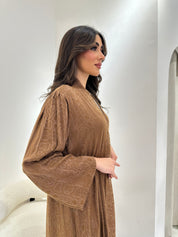 C 0913 Brown Eid Abaya