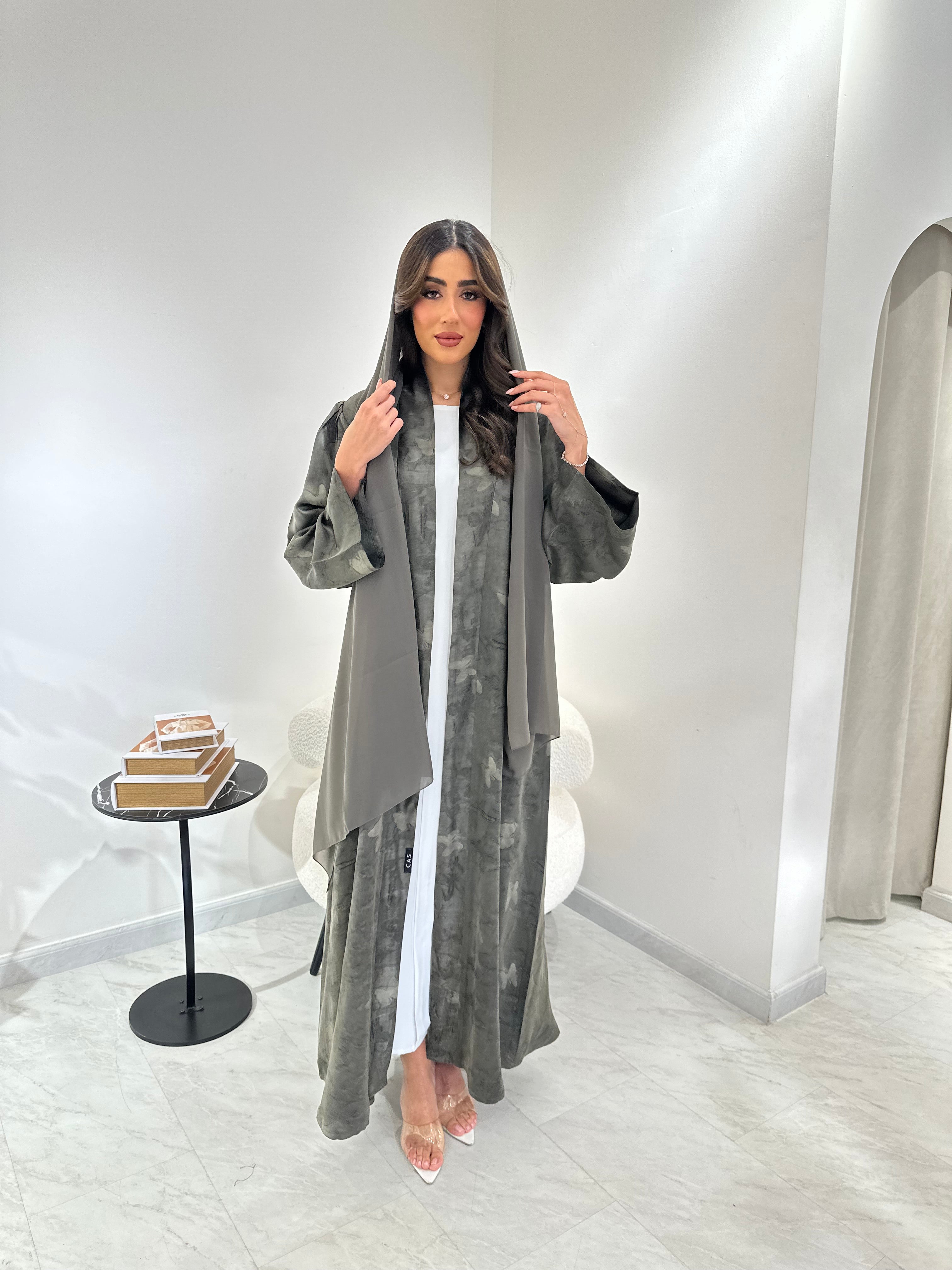C 0914 Olive Eid Abaya
