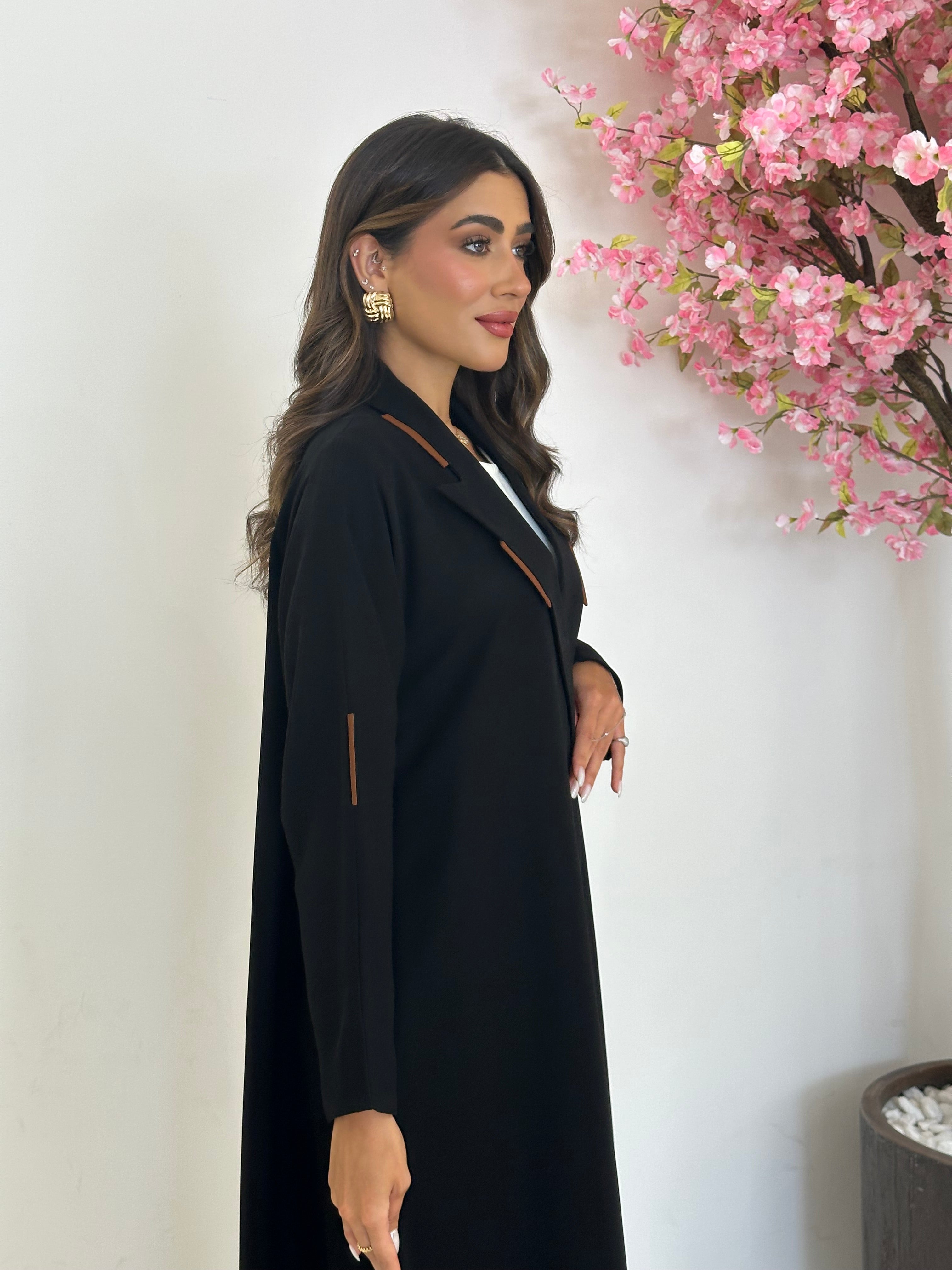 C 1187 Black Abaya