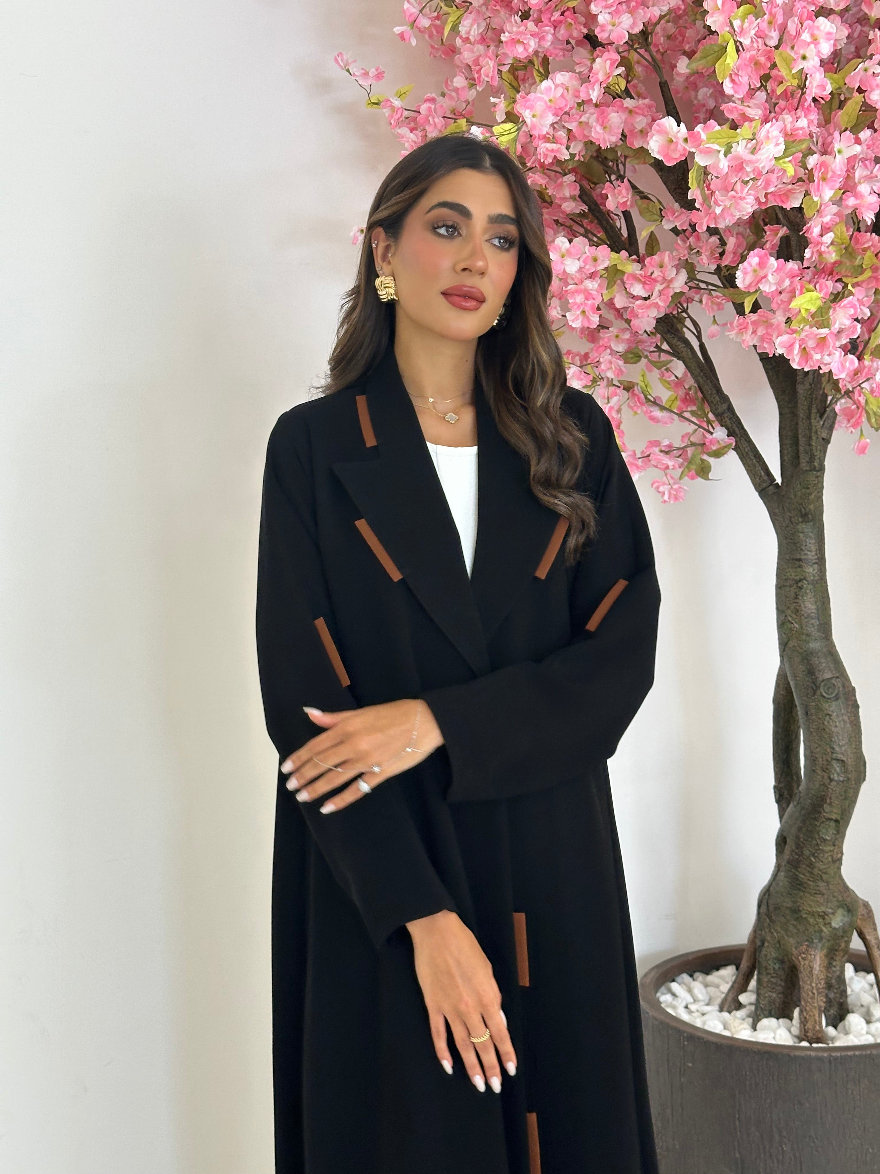 C 1187 Black Abaya