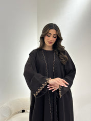 C 0915 Dark Brown Eid Abaya