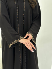 C 0915 Dark Brown Eid Abaya