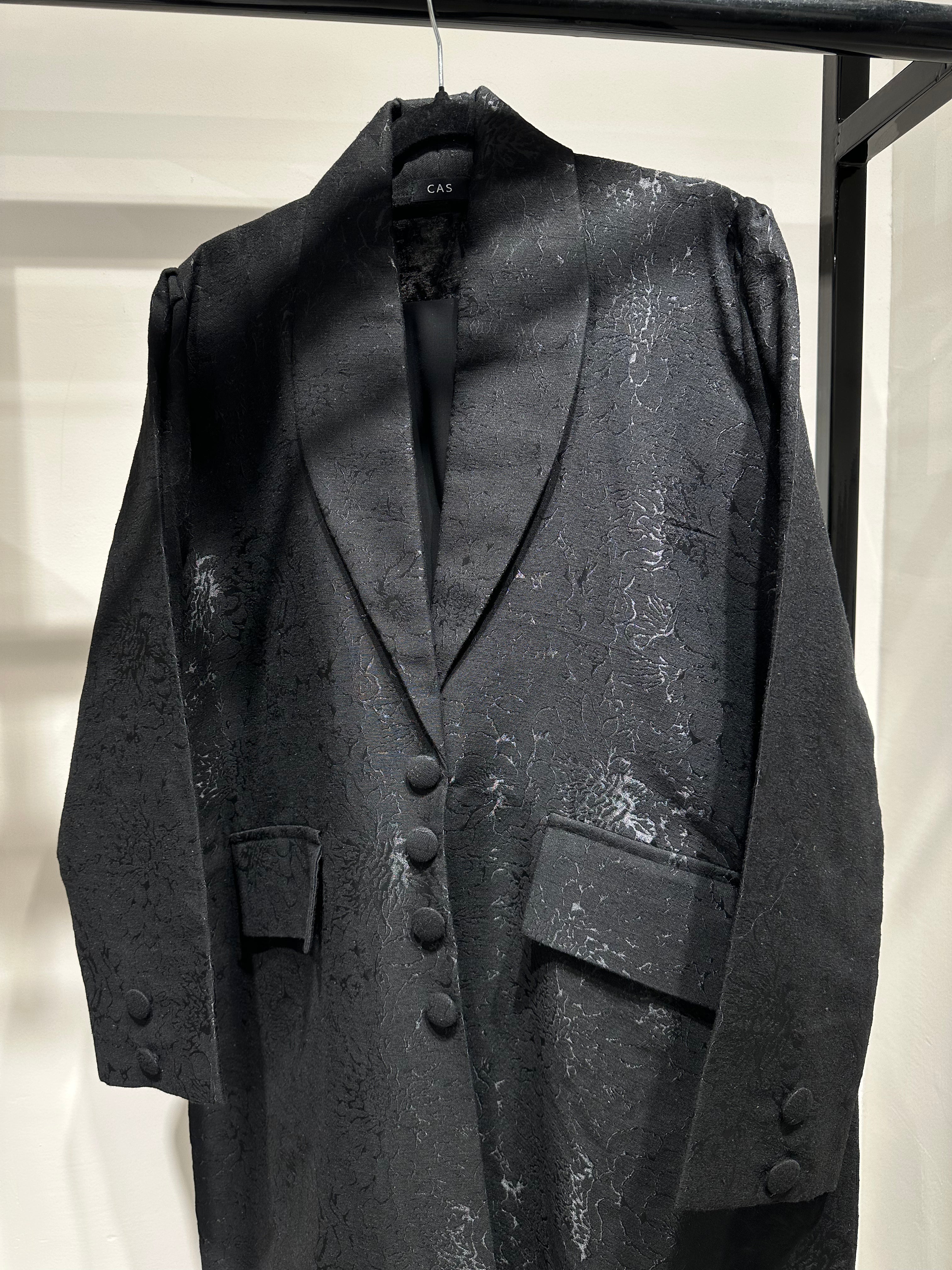 C 1364-02 Black Floral Abaya