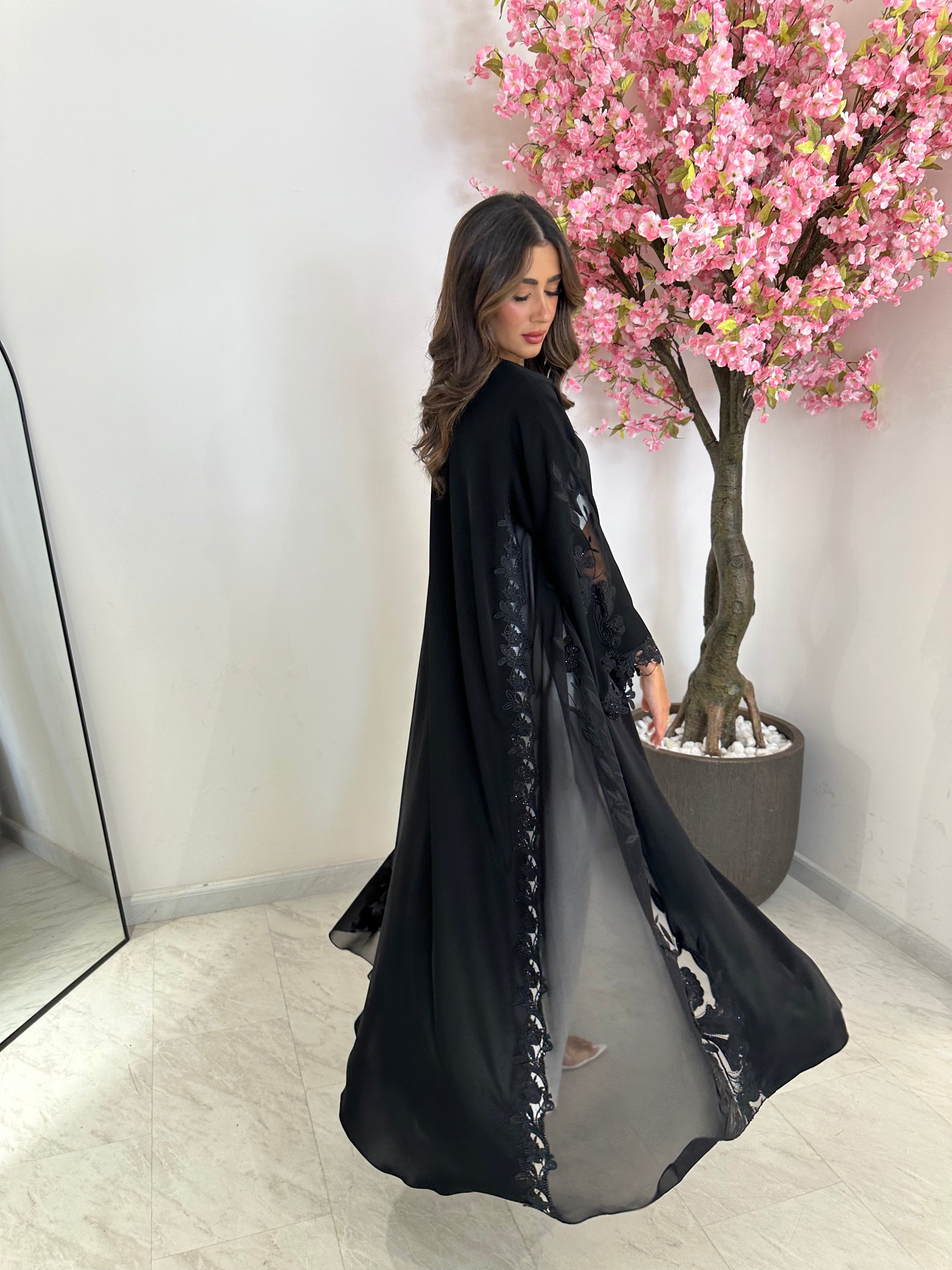 C 1188 Black Abaya