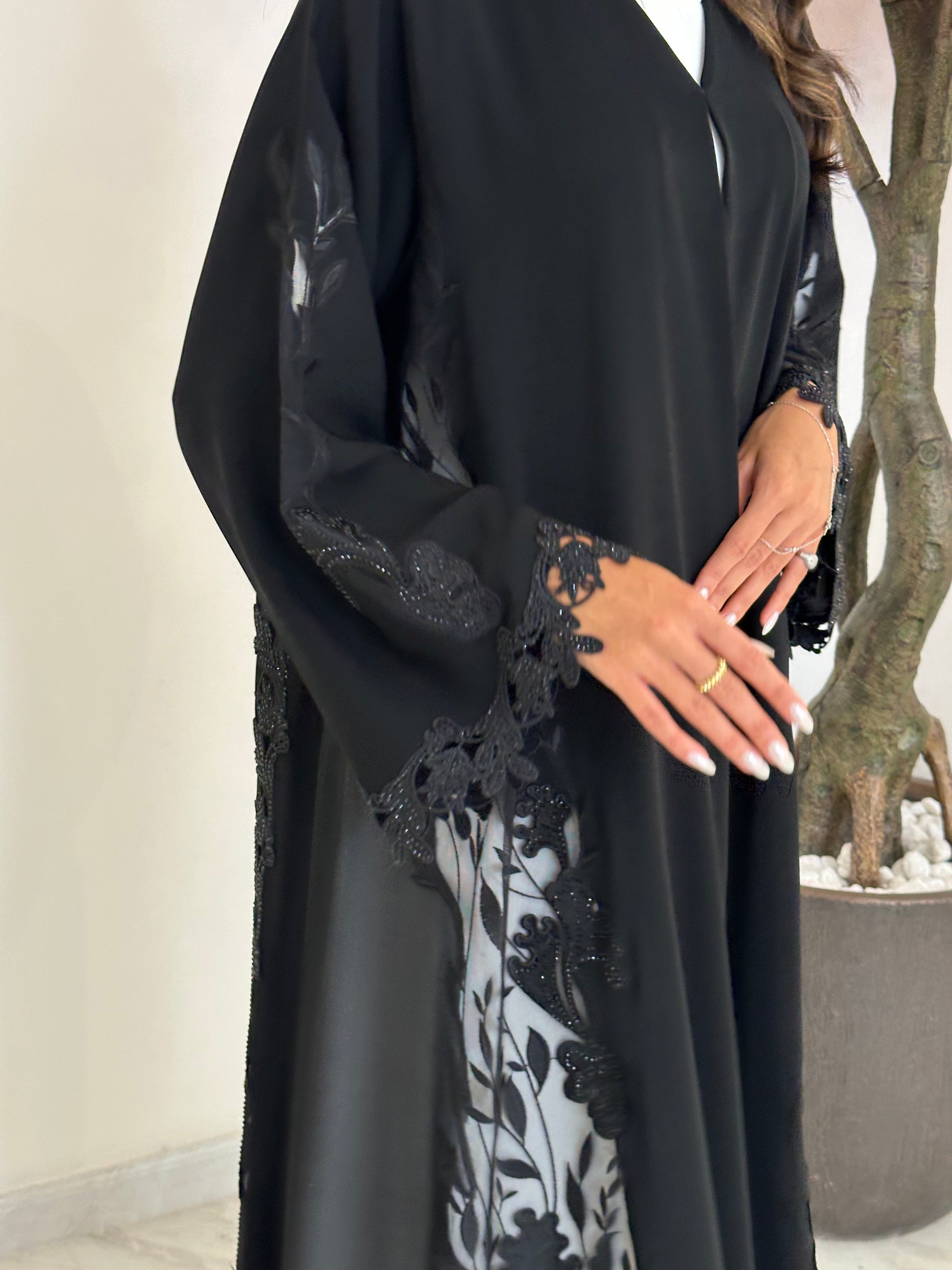 C 1188 Black Abaya
