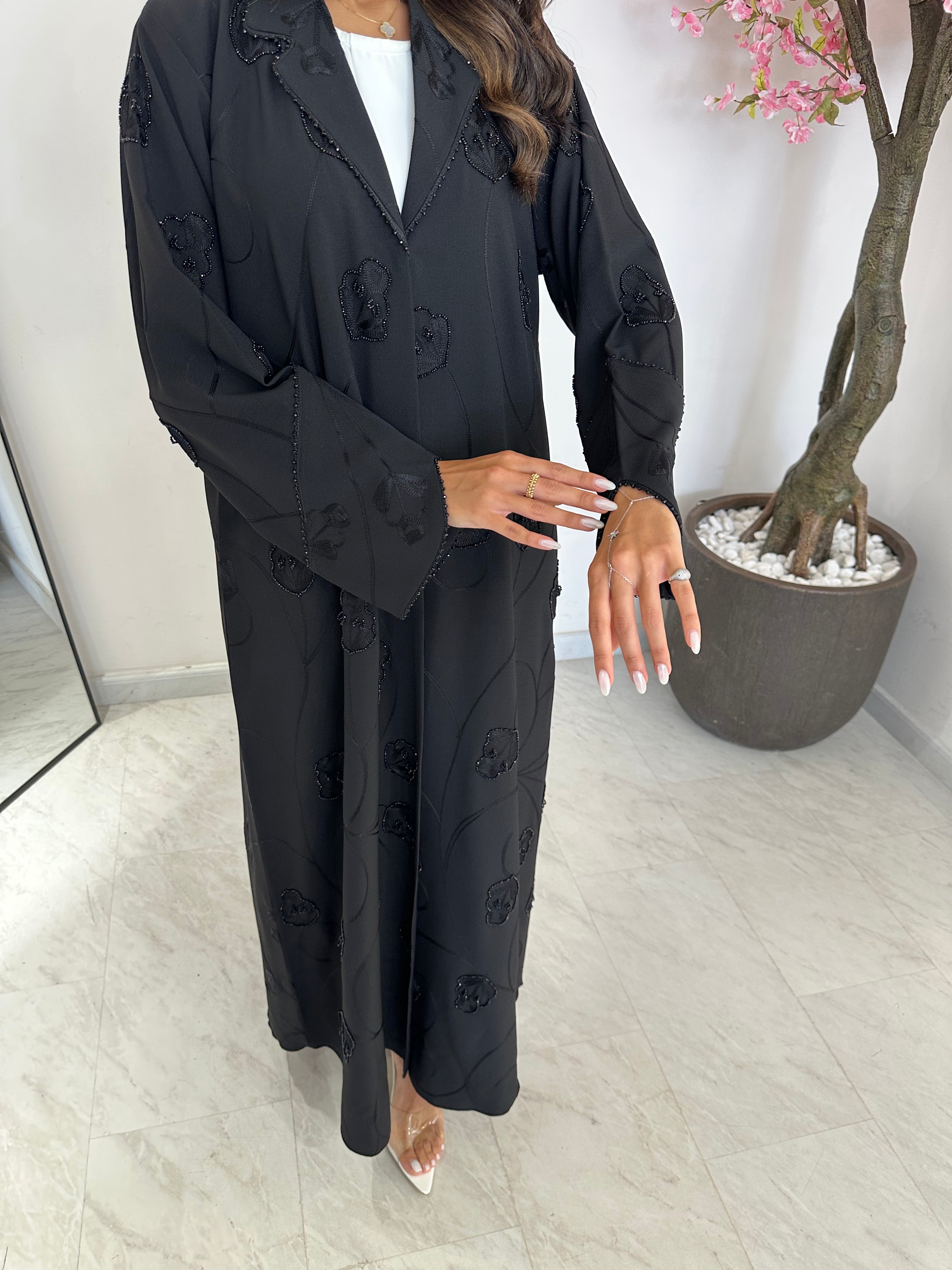 C 1193 Black Abaya