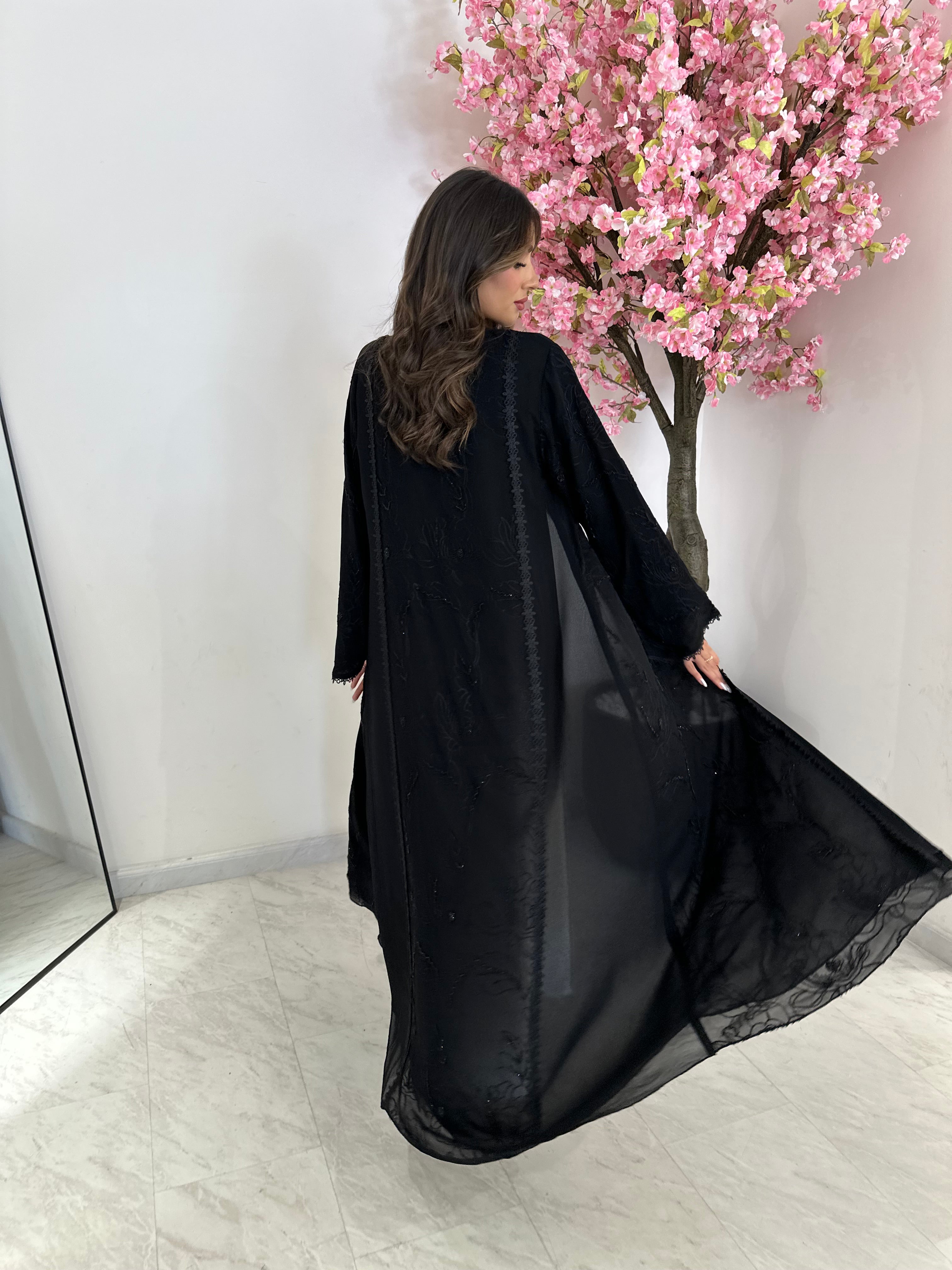 C 1194 Black Abaya