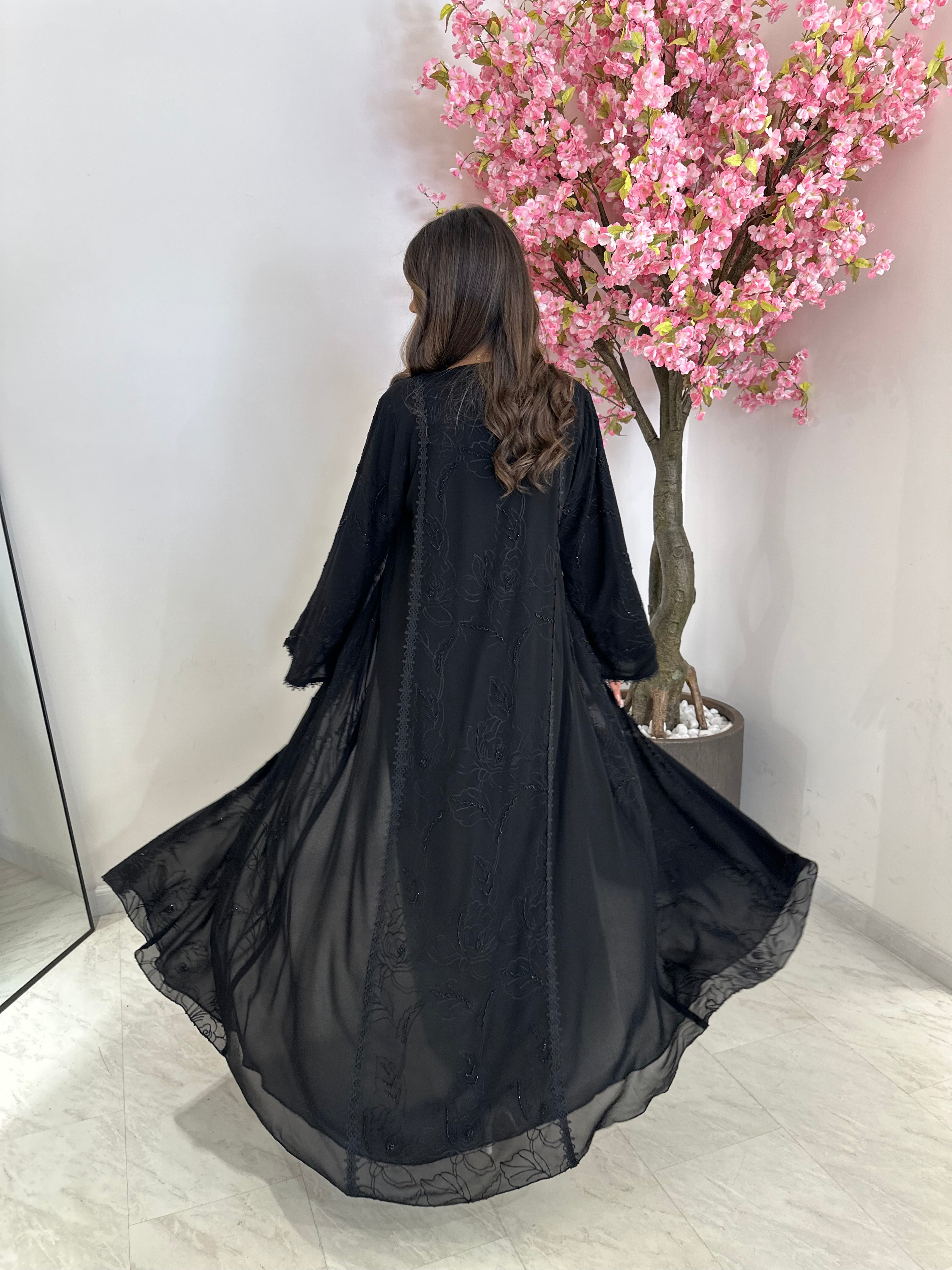 C 1194 Black Abaya