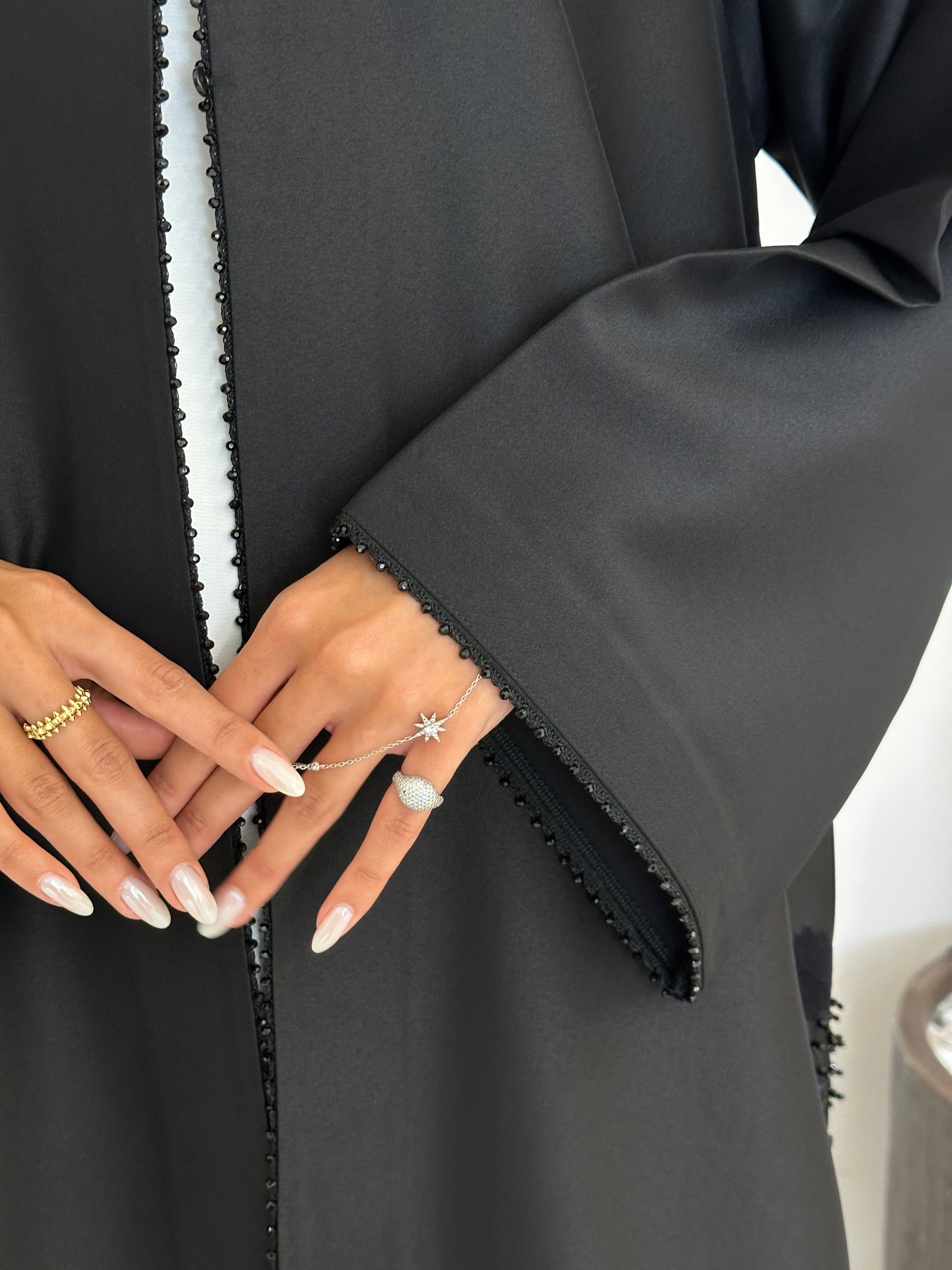 C 1196 Black Abaya