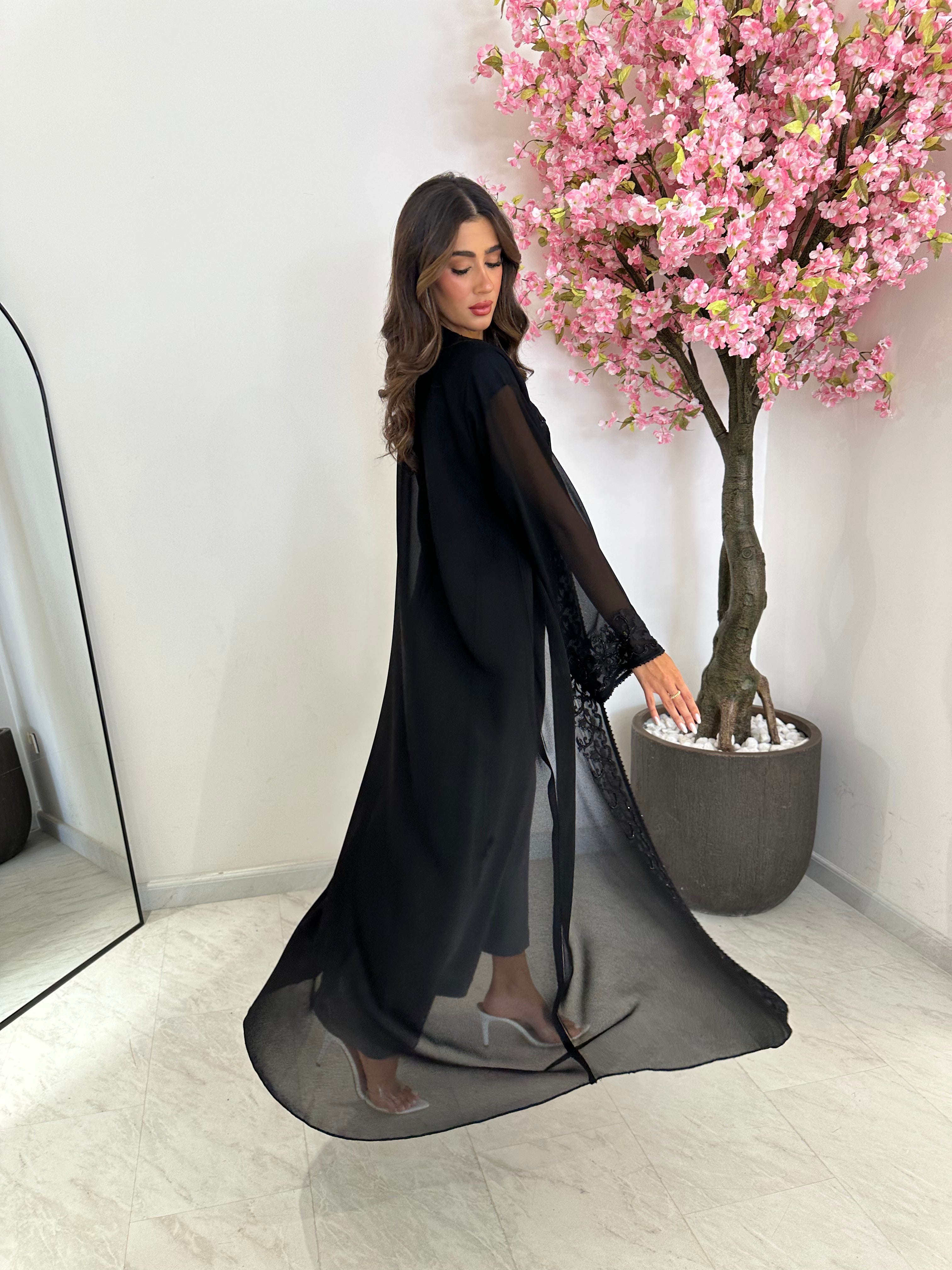 C 1197 Black Abaya