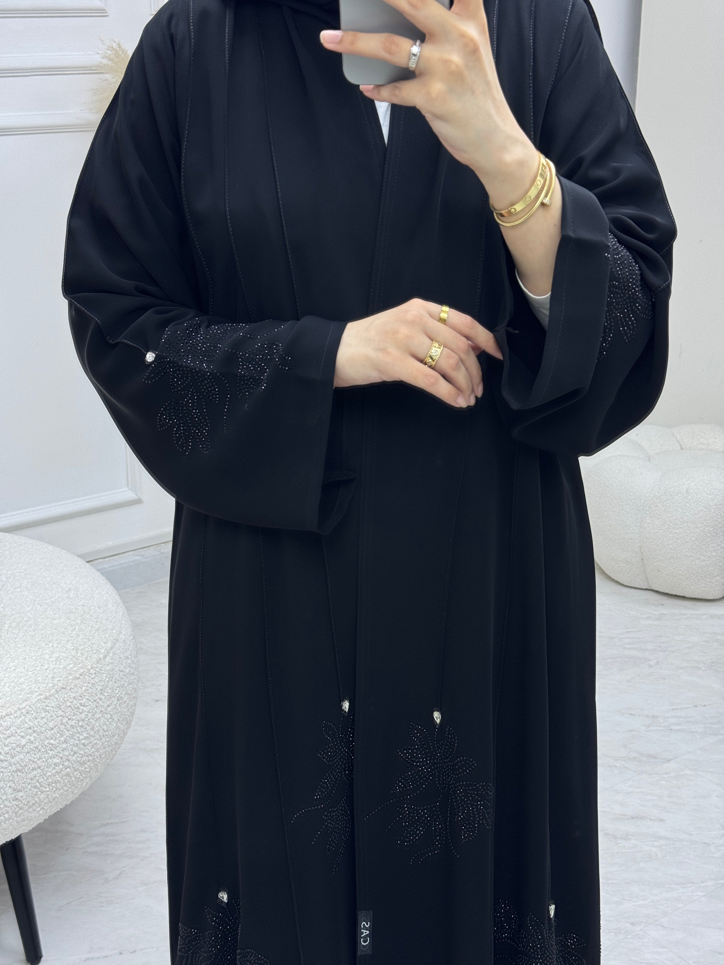 C 0980 Black Eid Abaya