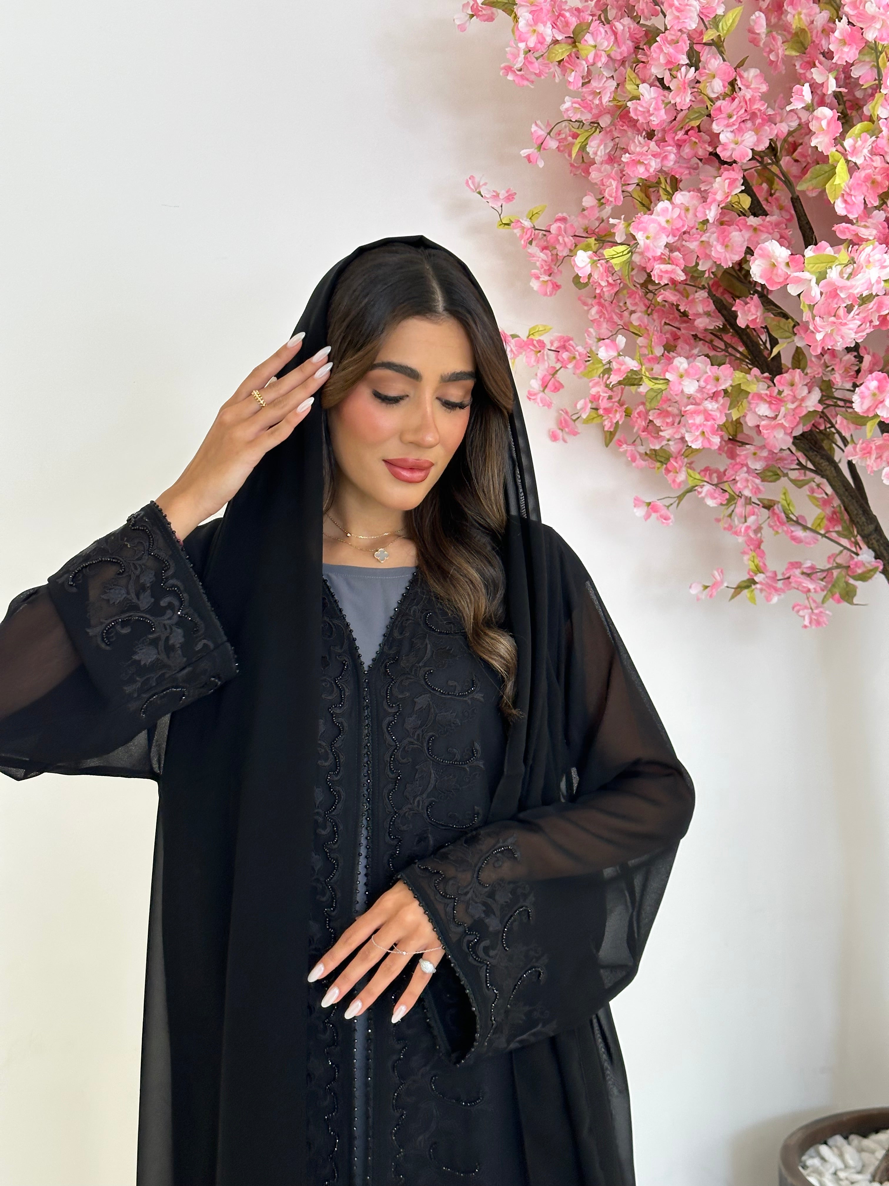 C 1197 Black Abaya
