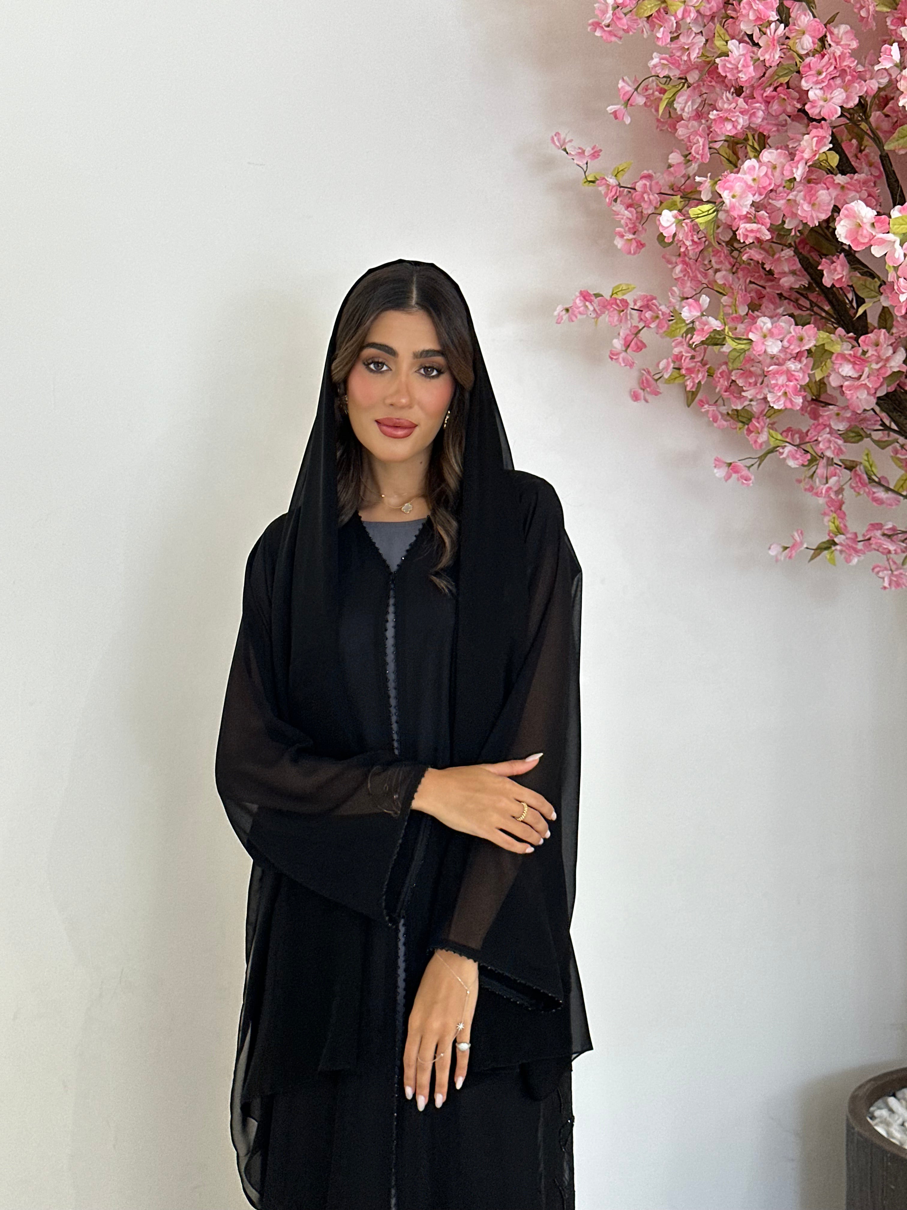 C 1201 Black Abaya