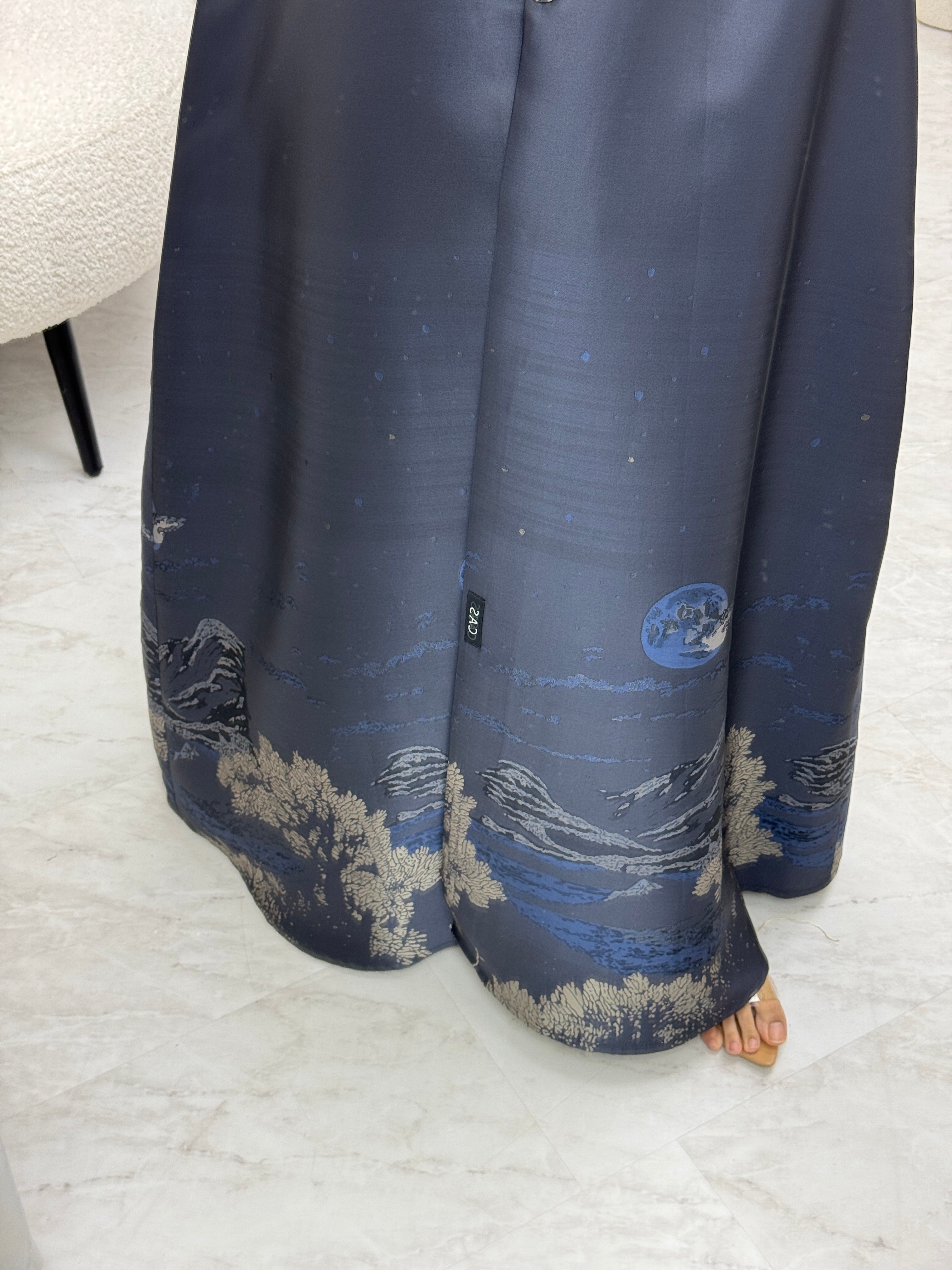 C 0986-01 Blue Eid Abaya