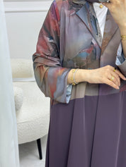 C 0912-02 Purple Eid Abaya