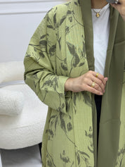 C 0987-01 Light Green Abaya