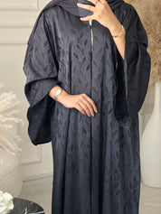 C 1202-03 Brown Printed Abaya
