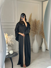 C 1202-04 Olive Printed Abaya