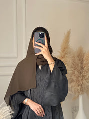 C 1202-04 Olive Printed Abaya