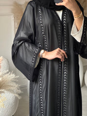 عباية دانتيل سوداء C 0947