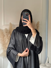 عباية دانتيل سوداء C 0947
