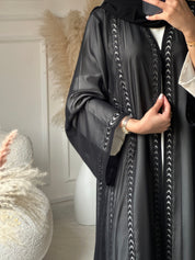 عباية دانتيل سوداء C 0947