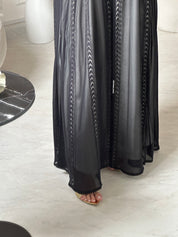 عباية دانتيل سوداء C 0947