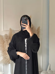 C 0951 Black Lace Abaya