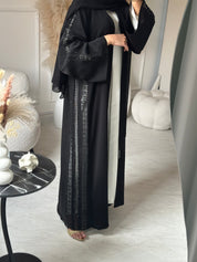 C 0952 Black Lace Abaya