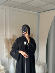 C 0952 Black Lace Abaya