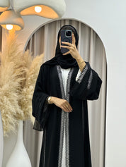 C 0440 Black Classic Lace Abaya