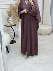 C 0998 Purple Abaya