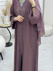 C 0998 Purple Abaya