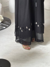 C 0953 Black Beaded Abaya