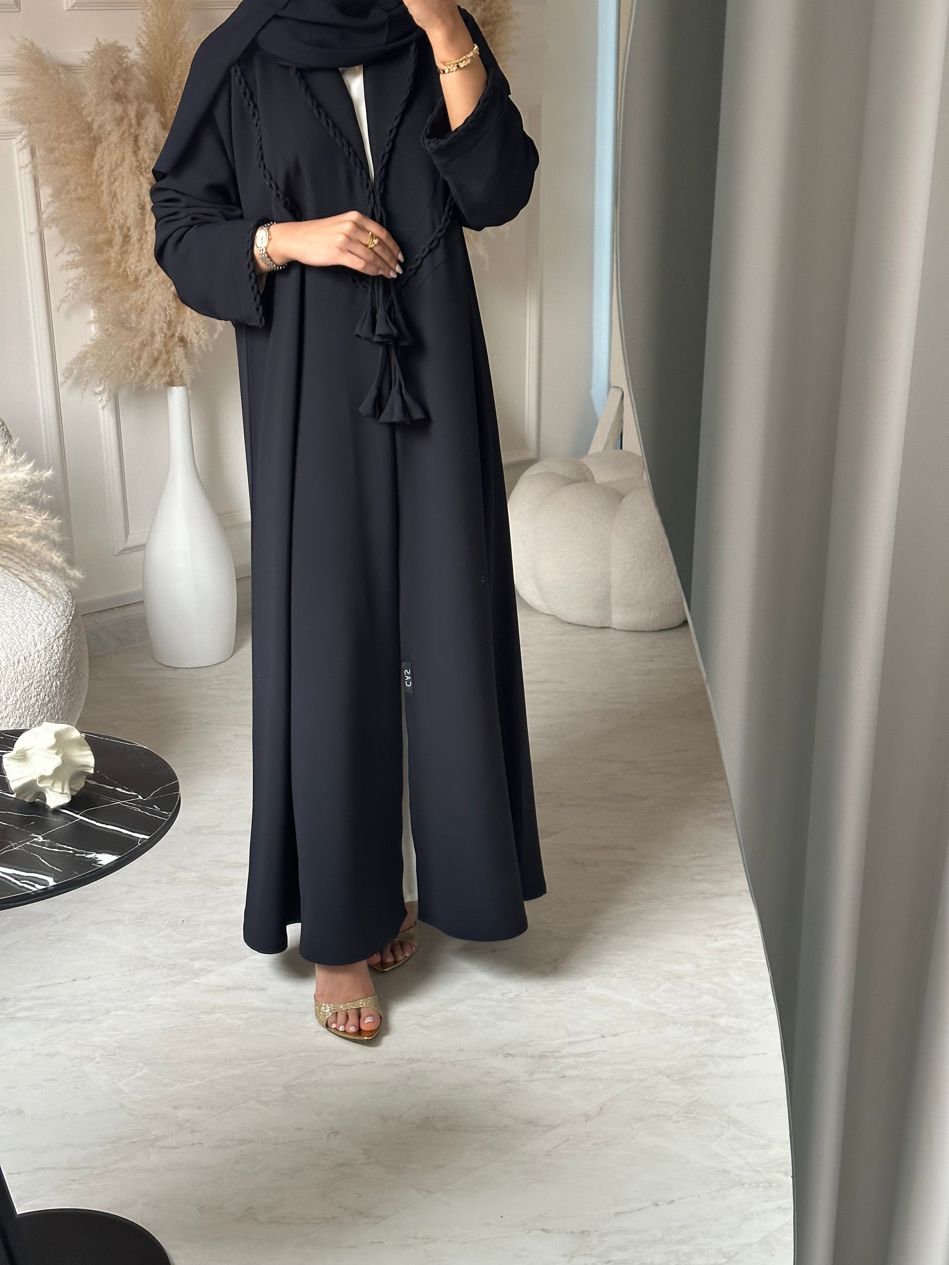 C 0956 Navy Blue Abaya