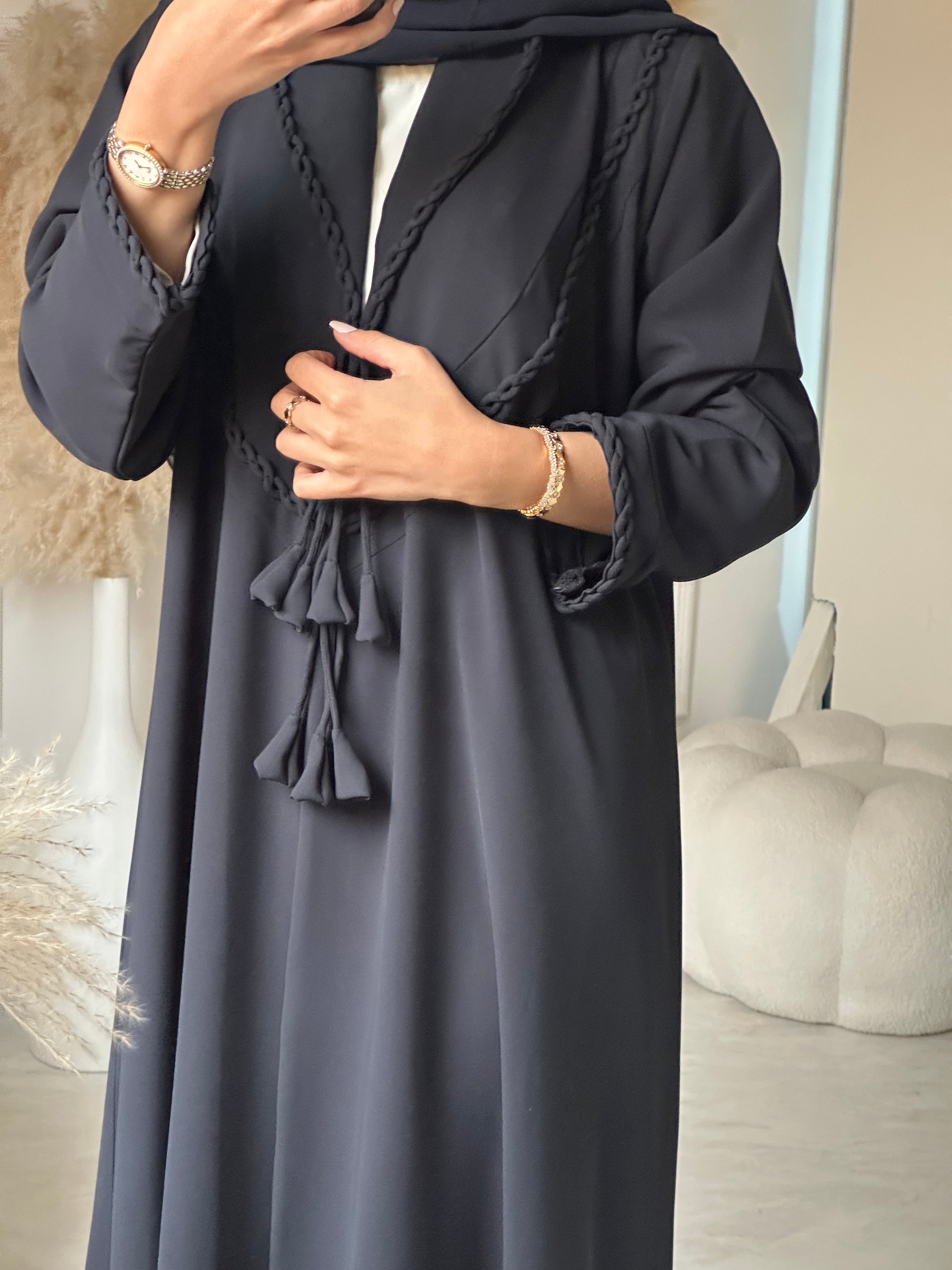 C 0956 Navy Blue Abaya