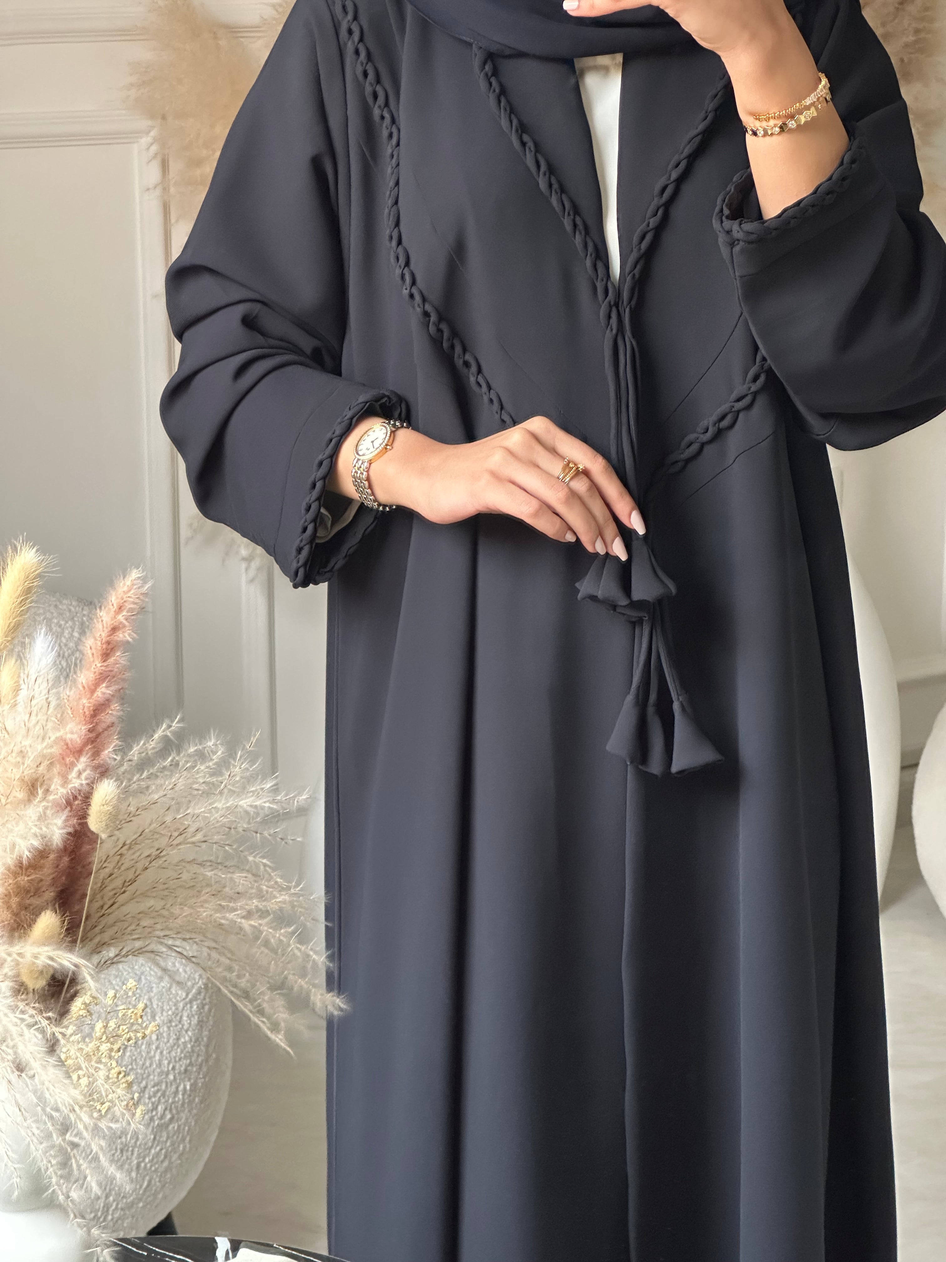 C 0956 Navy Blue Abaya