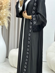 C 0447 Black Classic Lace Abaya