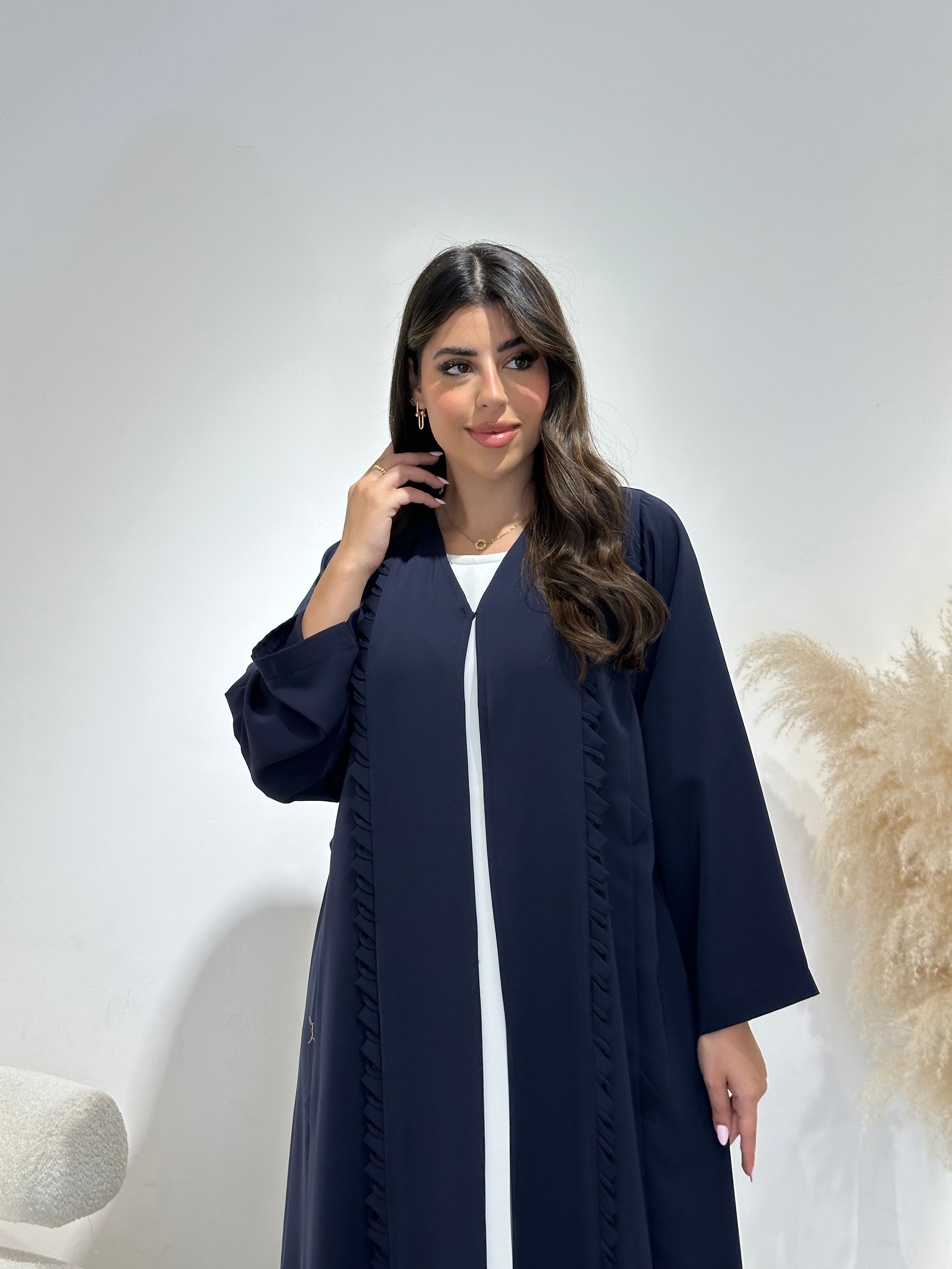 C 1400 Dark Blue Abaya