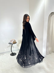 C RTW 0961 Black Beaded Abaya