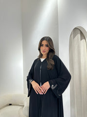 C RTW 0961 Black Beaded Abaya