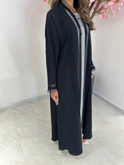 C 1240 Black Lace Abaya